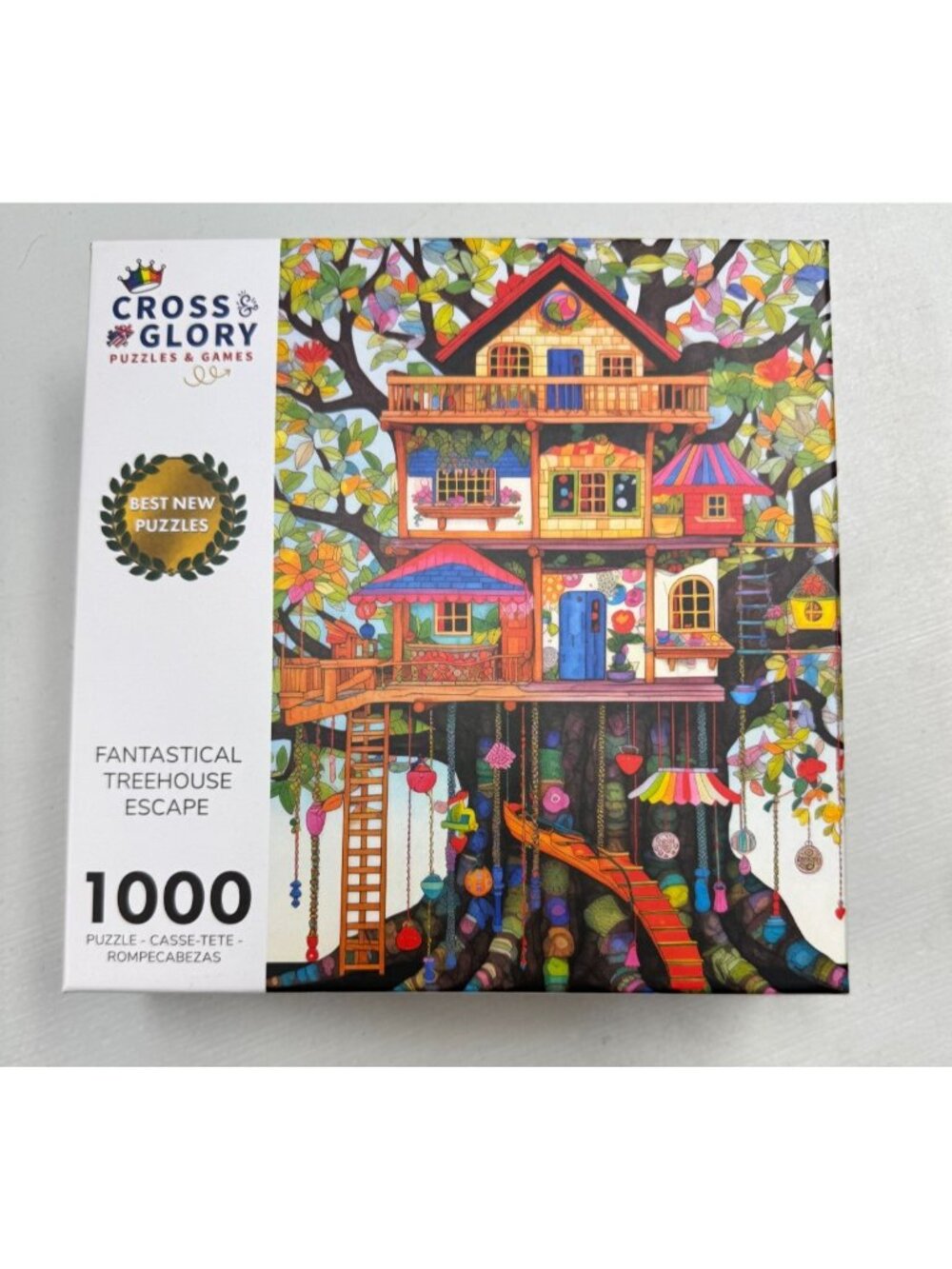 1000 Piece Jigsaw Puzzle For Adults Treehouse Escape Nature Tree 20x27